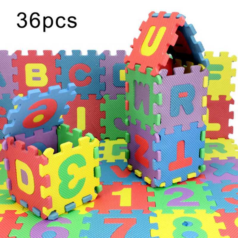 foam floor alphabet and number puzzle mat