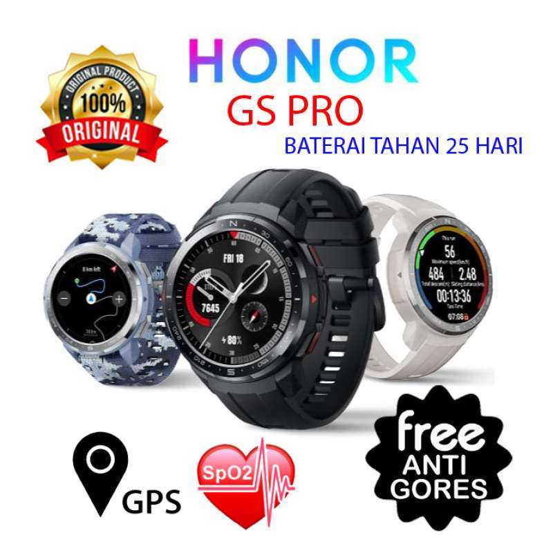 Jual HONOR Watch GS PRO Smartwatch GPS Bluetooth Call Sport Amoled - MARL  WHITE di Seller PurpleFish - Kota Jakarta Barat, DKI Jakarta | Blibli