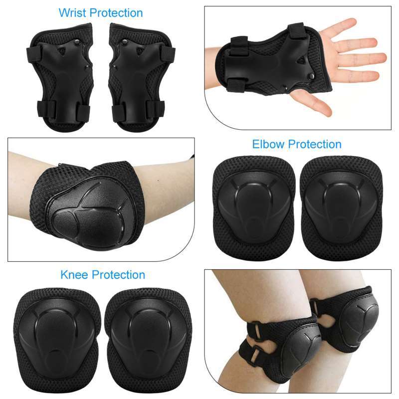 Wrist Guards Toddler for Multi-sports Outdoor Activities: Rollerblading Skating Volleyball Kids/Youth Knee Pad Elbow Pads Guards Protective Gear Set for Rollerblade Roller Skates Cycling BMX Bike Skateboard Inline Skatings Scooter Riding Sports Footbal 