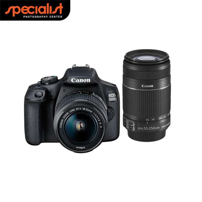 canon eos 1500d dual lens kit ef s 18 55mm 55 250mm is ii