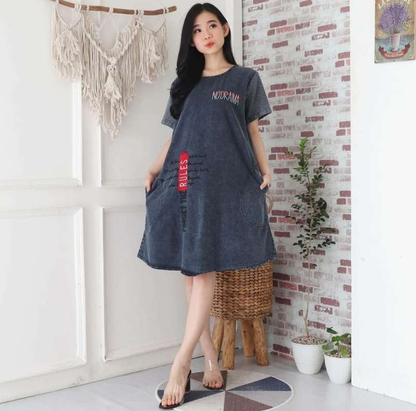 Promo MIDI DRESS WANITA BIGSIZE - DRESS 