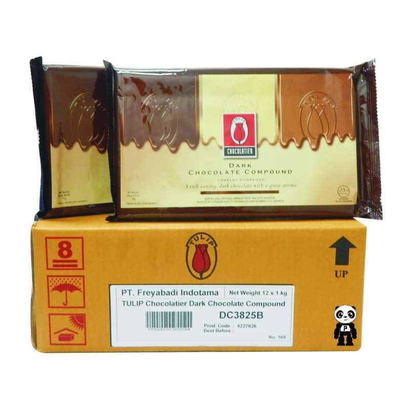 Tulip Dark Chocolate Compound 1 Dus Isi 12pcs X 1kg Coklat Compound Dcc Terbaru Juli 2021 Harga Murah Kualitas Terjamin Blibli
