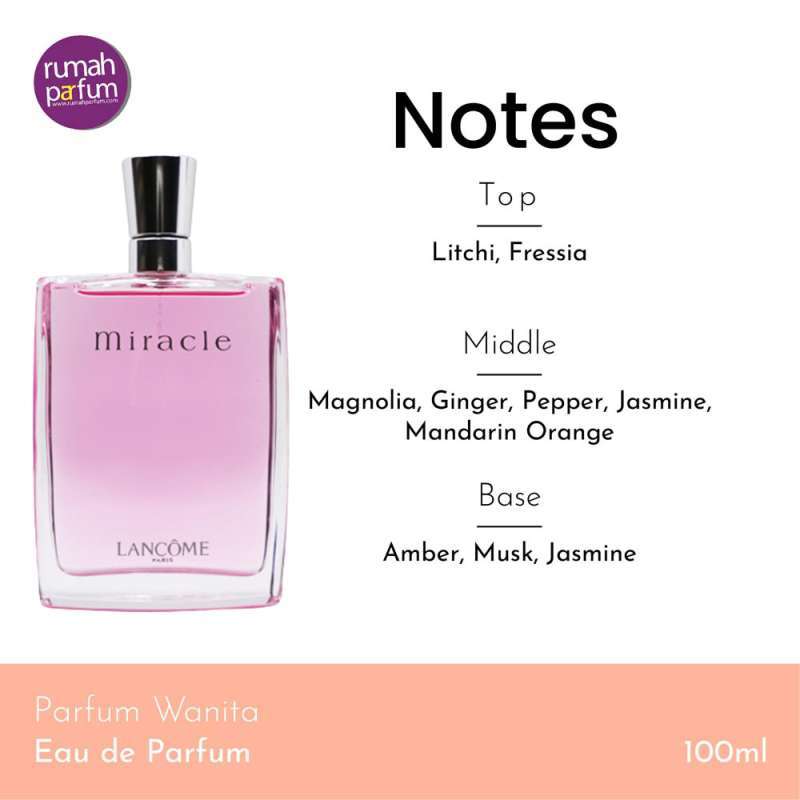 Lancome Miracle EDP Parfum Wanita 100 mL