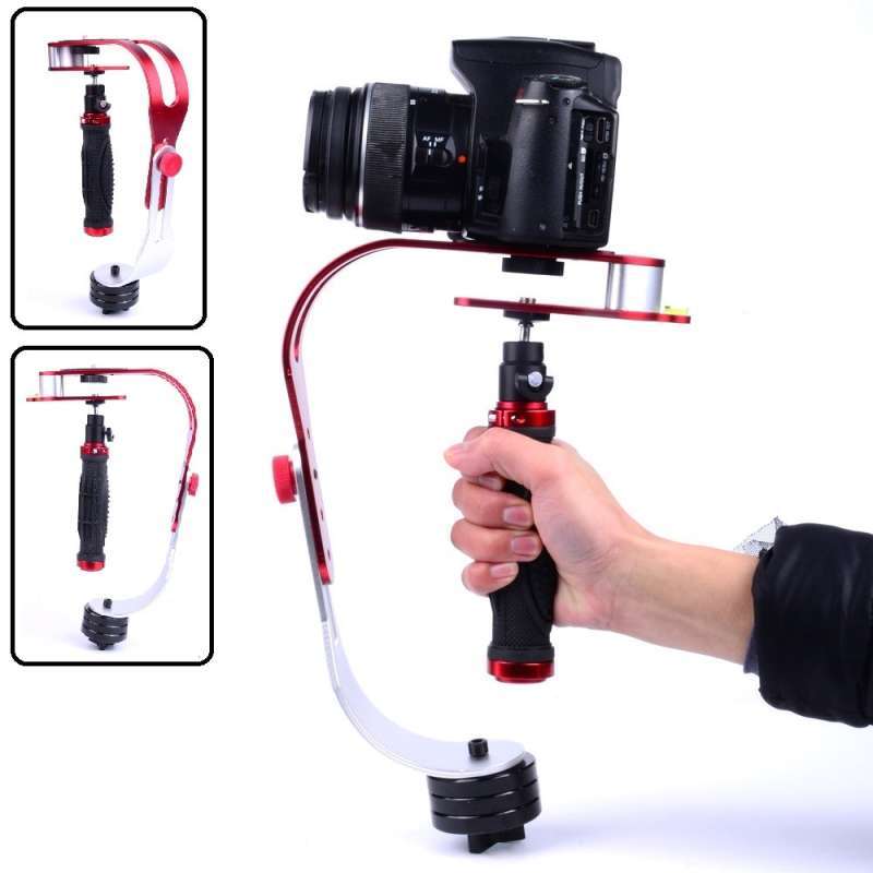 taffstudio w01 aluminium handheld stabilizer for universal camera dslr canon gopro xiaomi yi sjcam
