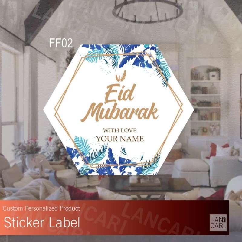 Jual Sticker Label Idul Fitri Ramadhan custom snack food ...
