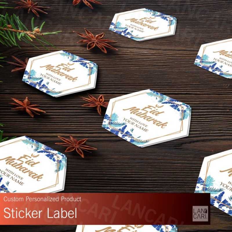 Jual Sticker Label Idul Fitri Ramadhan custom snack food ...