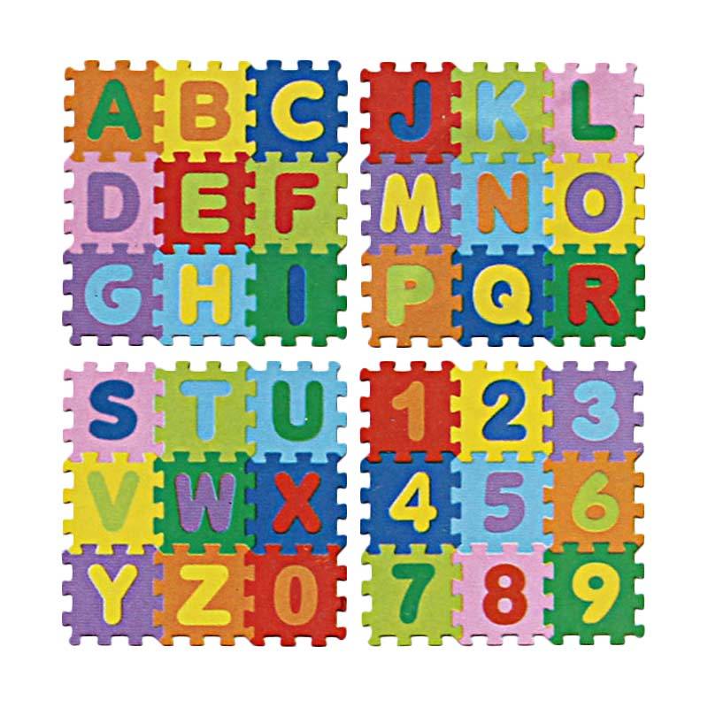 ... Harga Evamat Kid Huruf Besar & Angka Karpet 36 pcs Murah