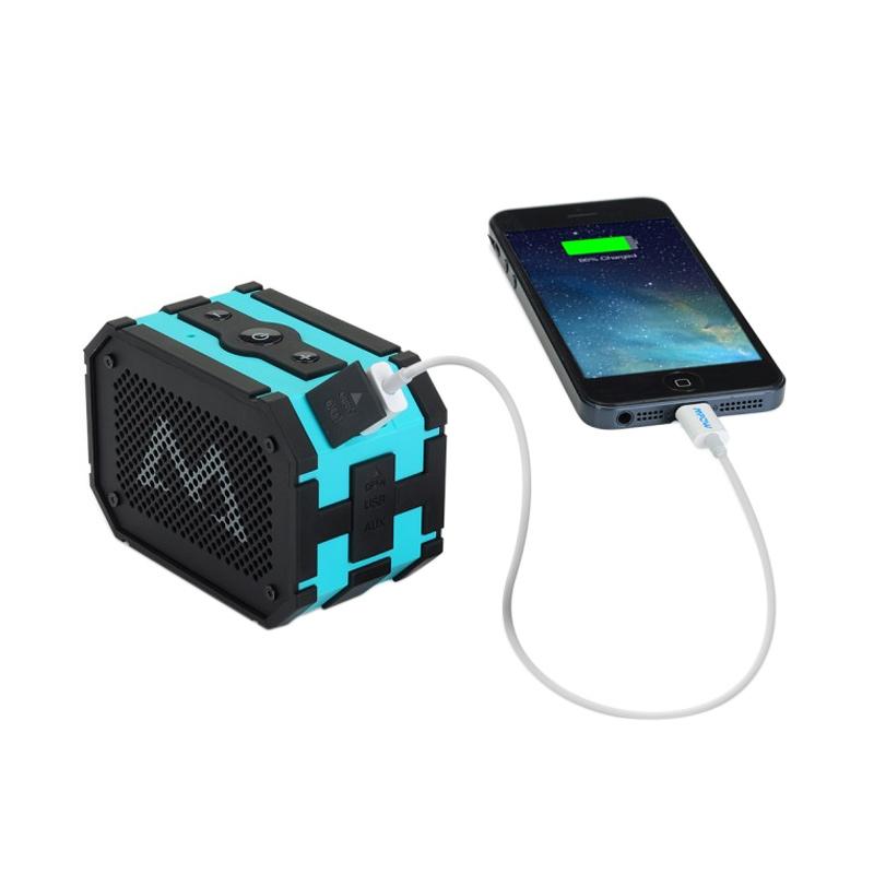 MPOW Original Premium MPBH063B MBS5 Armor Portable Bluetooth Speaker with Power Supply Blue