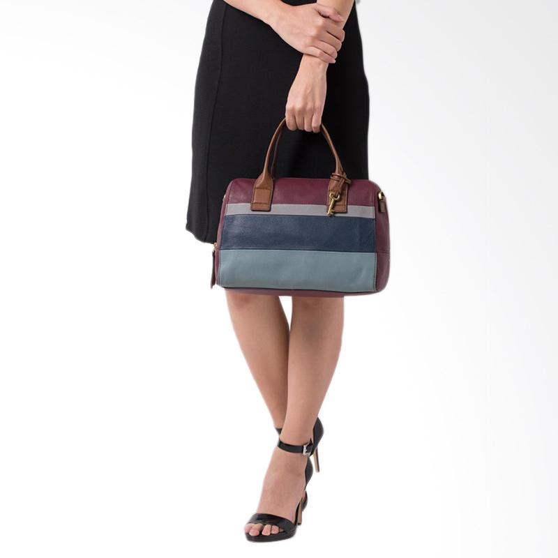 Jual Fossil Jori Large Satchel SHB 1718403 Hand Bag Wanita Blue