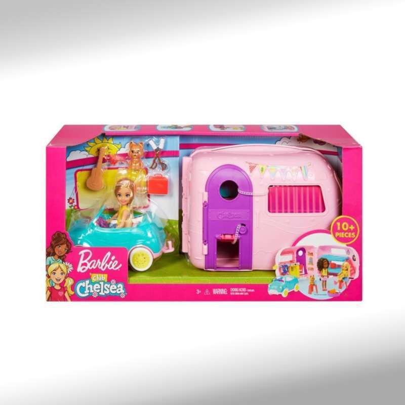 Barbie Club Chelsea Camper Van Car 10 Pieces