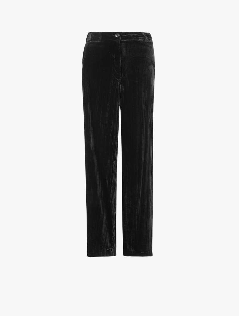 Velvet Wide Leg Trousers 
