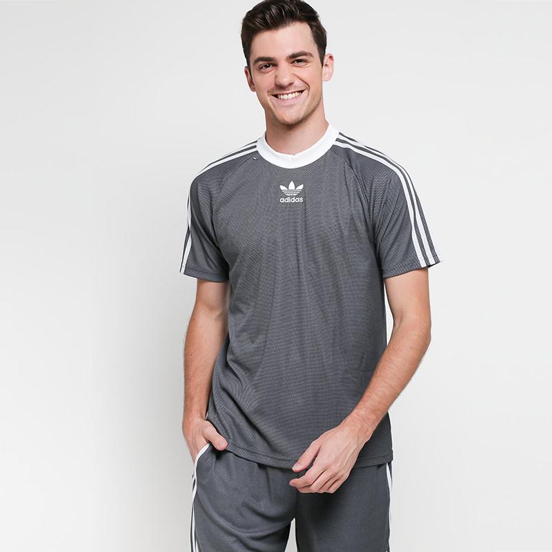 Jual adidas Originals Men PLGN Tee Kaos Olahraga Pria Grey