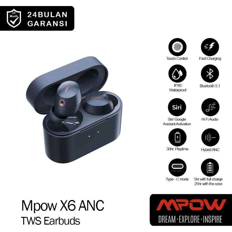 Mpow x6 wireless earbuds 2025