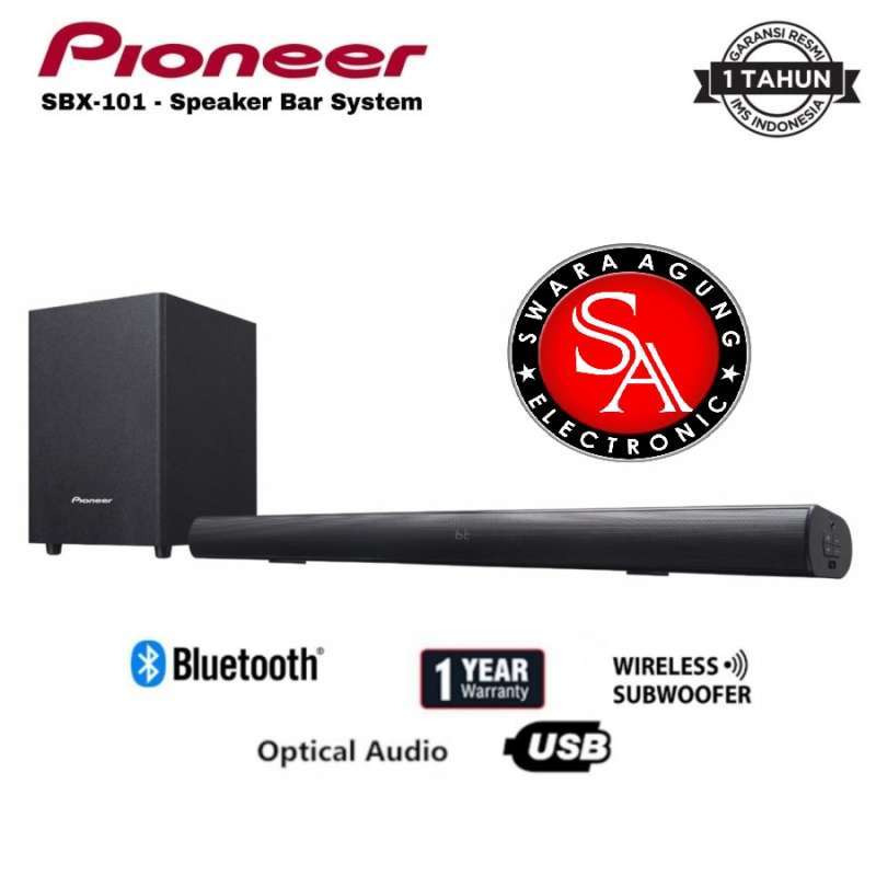 Promo Speaker Soundbar 2.1 Channel Pioneer SBX 101 Bluetooth