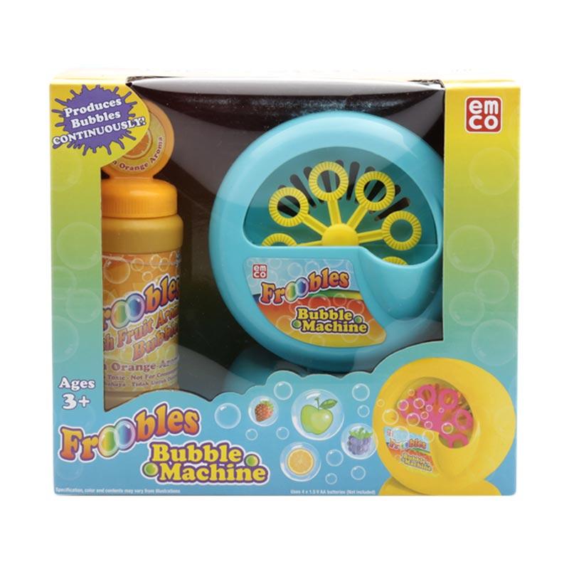 emco 0196 froobles bubble machine fresh orange aroma mainan anak battery operated