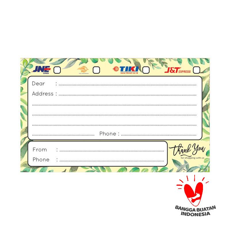 Jual Vingy Home Decor Leaf Sticker Shipping Label Terbaru Juni 2021 Blibli
