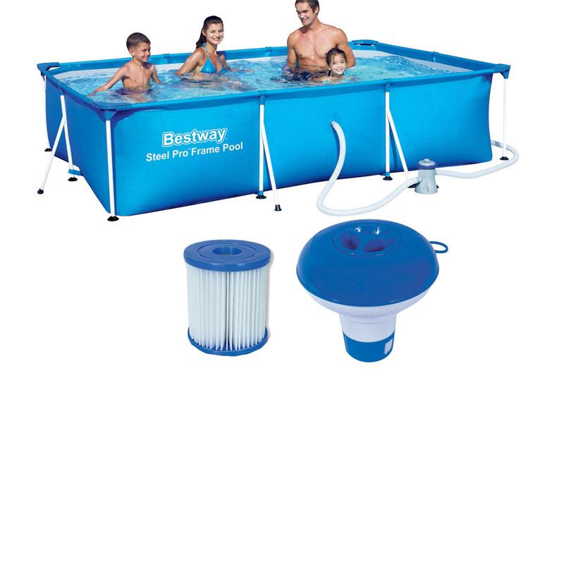 Jual Bestway Splash Frame Pool 56411 With Water Filter Kolam Renang Blue Online Oktober 2020 Blibli Com