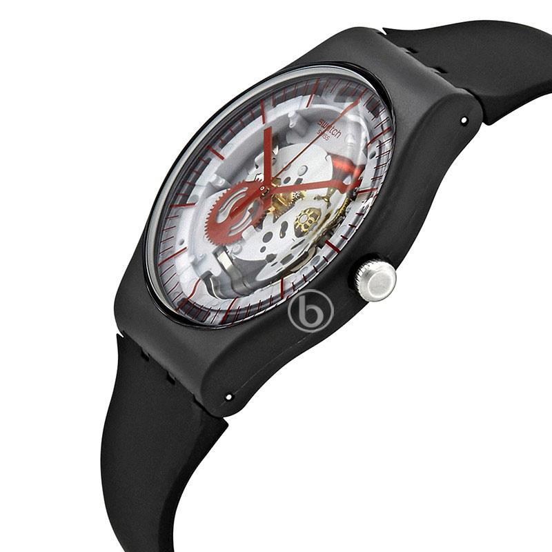SWATCH Siliblack SUOB153 Swiss Made Original Jam Tangan Pria