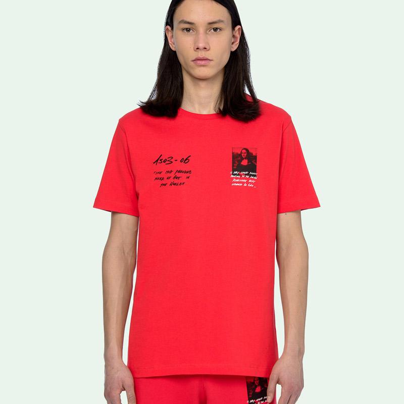 Off White Monalisa Tee T-Shirt Pria 