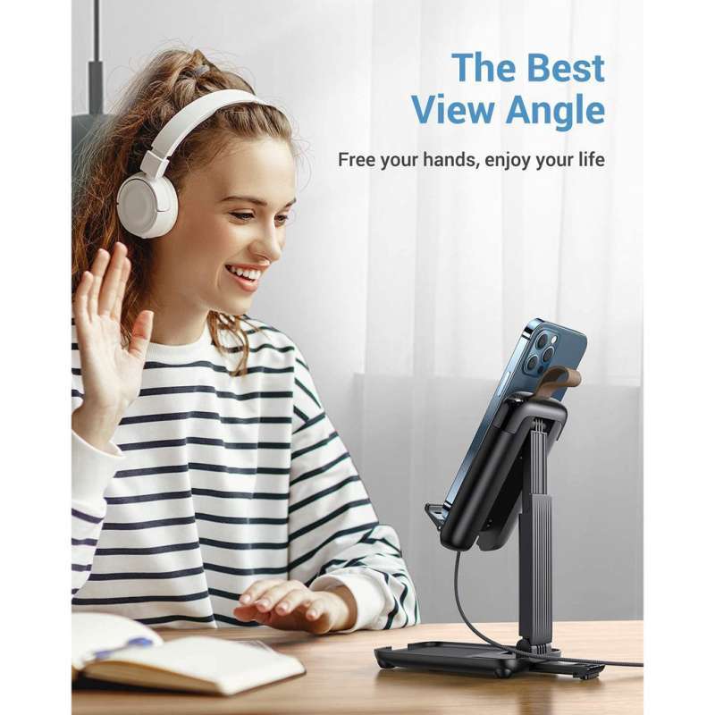 Dudukan Stand Holder Phone Desktop Smartphone Foldable Lipat HP FP7