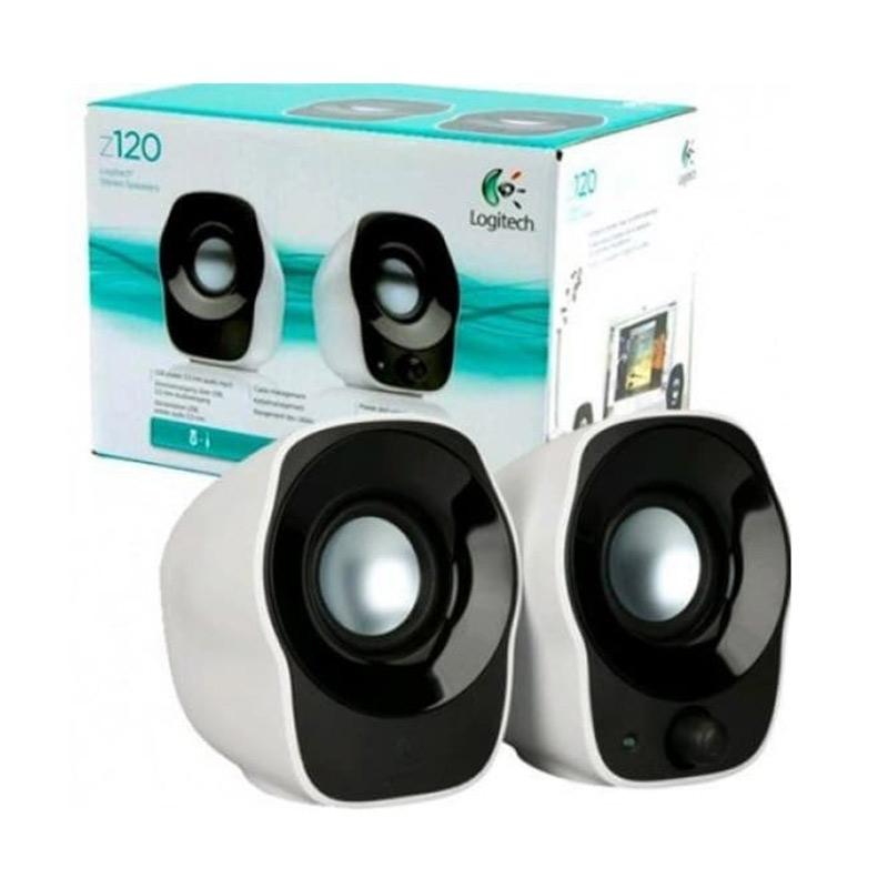 Jual Logitech Z 120 Speaker Komputer Putih Hitam Online Februari 2021 Blibli