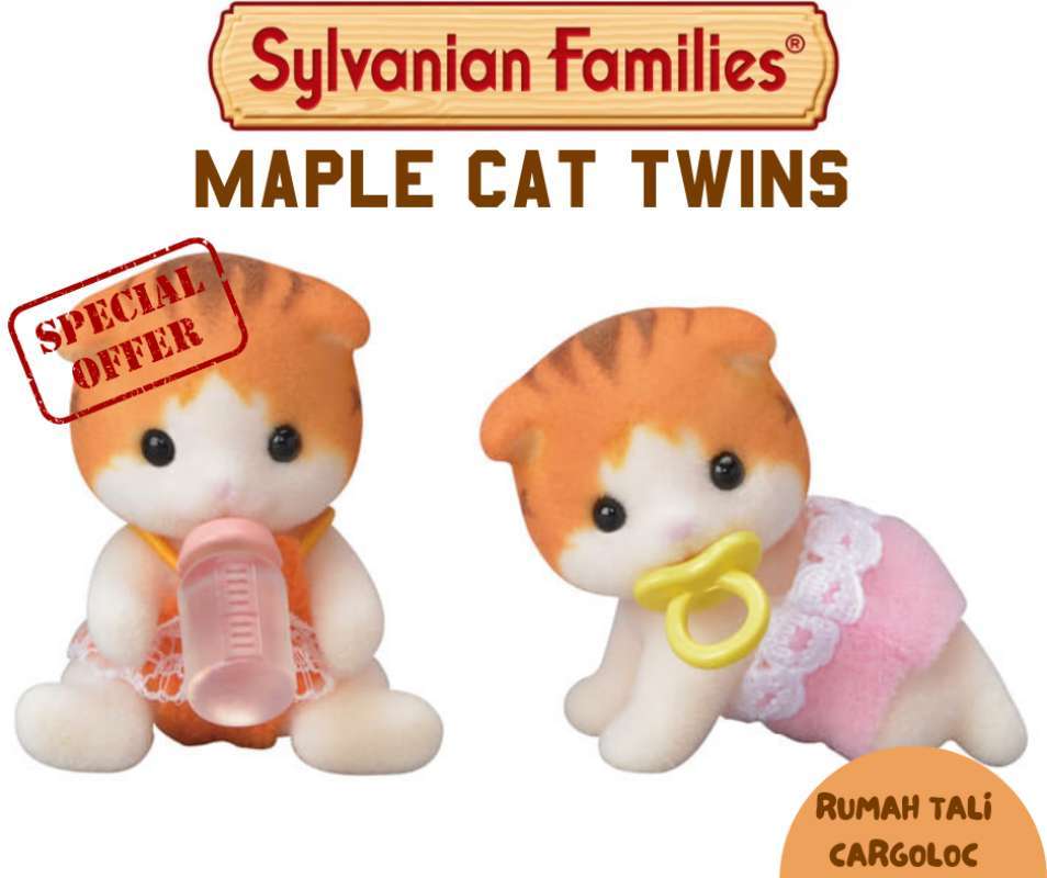 Sylvanian Families MAPLE CAT TWINS