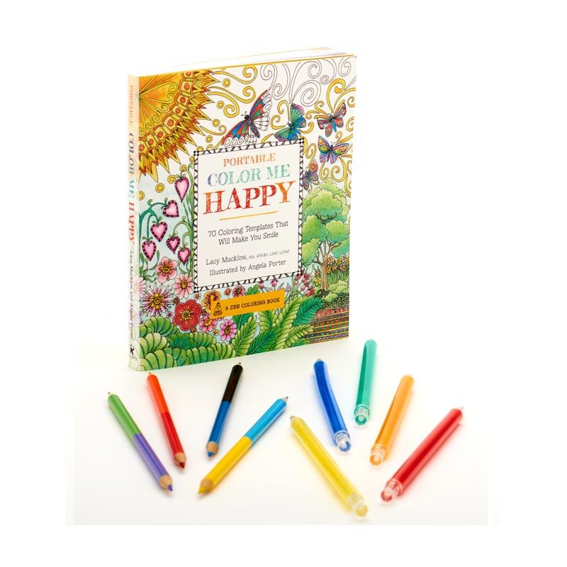 Jual Oem Portable Color Me Happy With Coloring Pencil And Pens
