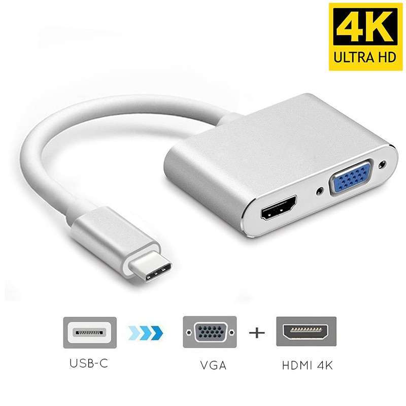 HDMI 4K 30Hz VGA Adapter USB 3.1 Type C 
