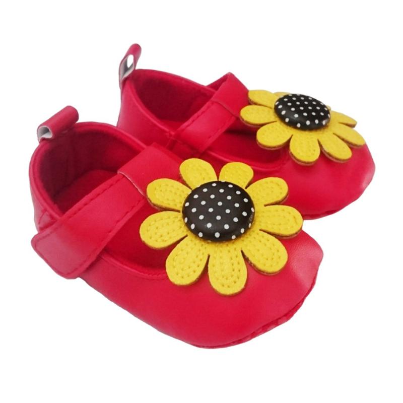 Jual Prewalker Girl Baby Flat Shoes Sunflower Sepatu Bayi Red Online November 2020 Blibli