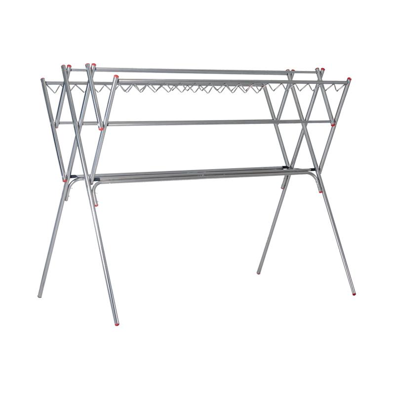 Jual Glory Home Stainless Steel Jemuran Baju Lipat Jumbo 200 Cm 9 Palang Terbaru Juli 2021 Blibli