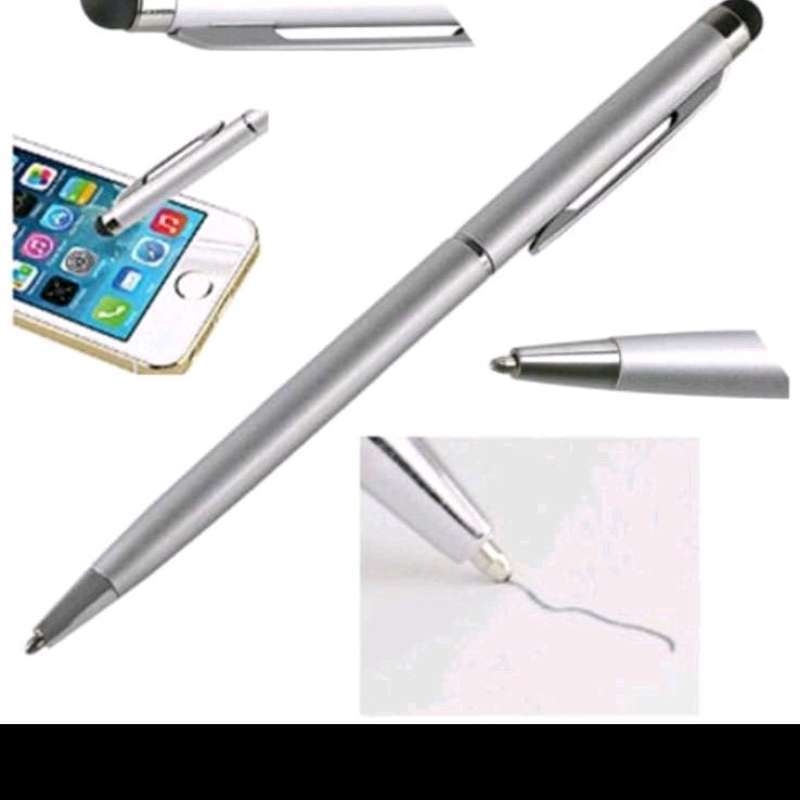 Stylus Pen 2in1 Ballpoint Pulpen Smartphone Hp Touchscreen Touch pen
