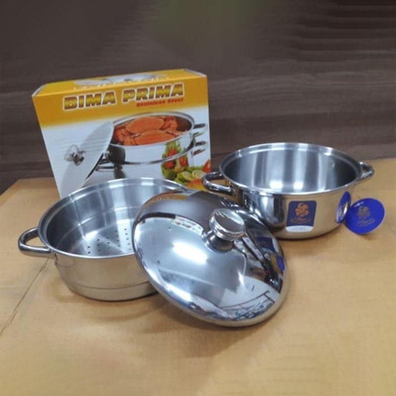Jual Bima B2007030ss Kitchen Prima Steamer Set Panci Kukus 30 Cm 2 Susun Online September 2020 Blibli Com