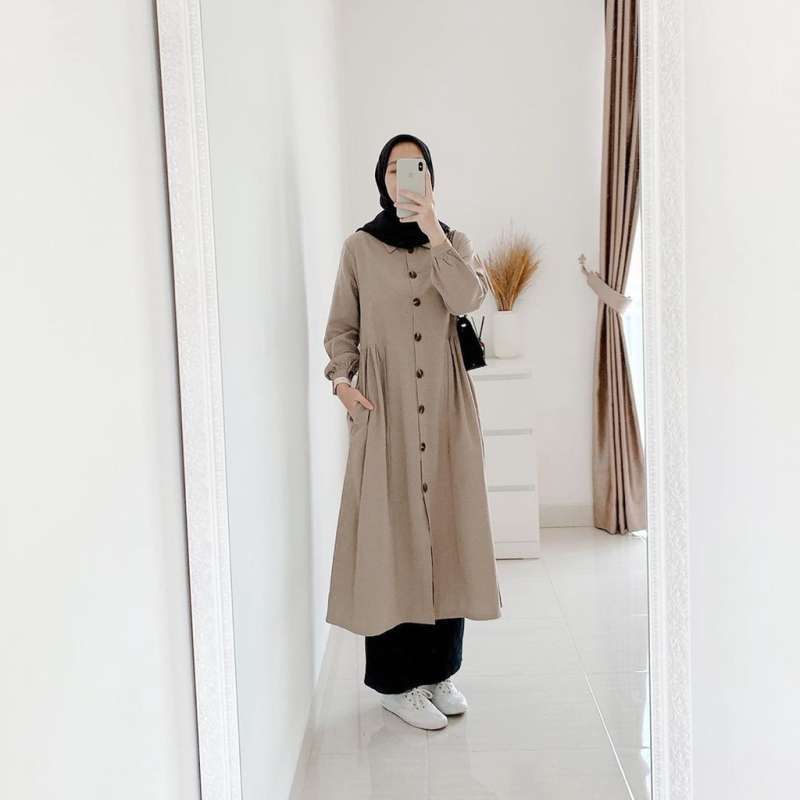 Jual Atasan Tunik Wanita Sierra Long Tunik ATASAN MUSLIM WANITA