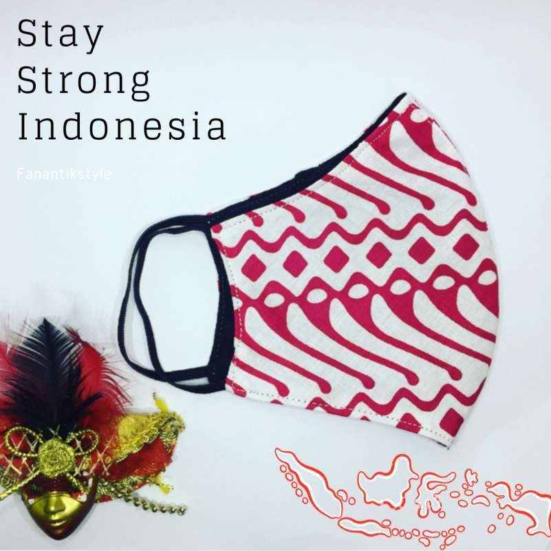 Jual Masker Kain Batik Cap Premium 3ply Edisi Merah Putih Kemerdekaan Online Desember 2020 Blibli