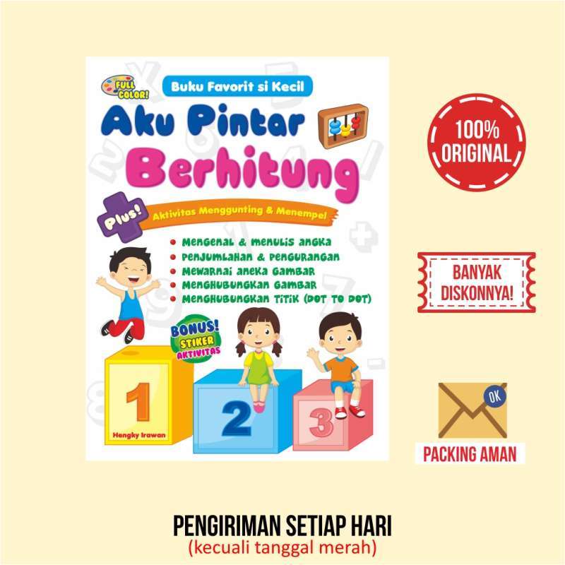 Jual Buku Aktivitas Paud Tk Aku Pintar Berhitung Full Color Bonus Stiker Online September 2020 Blibli Com