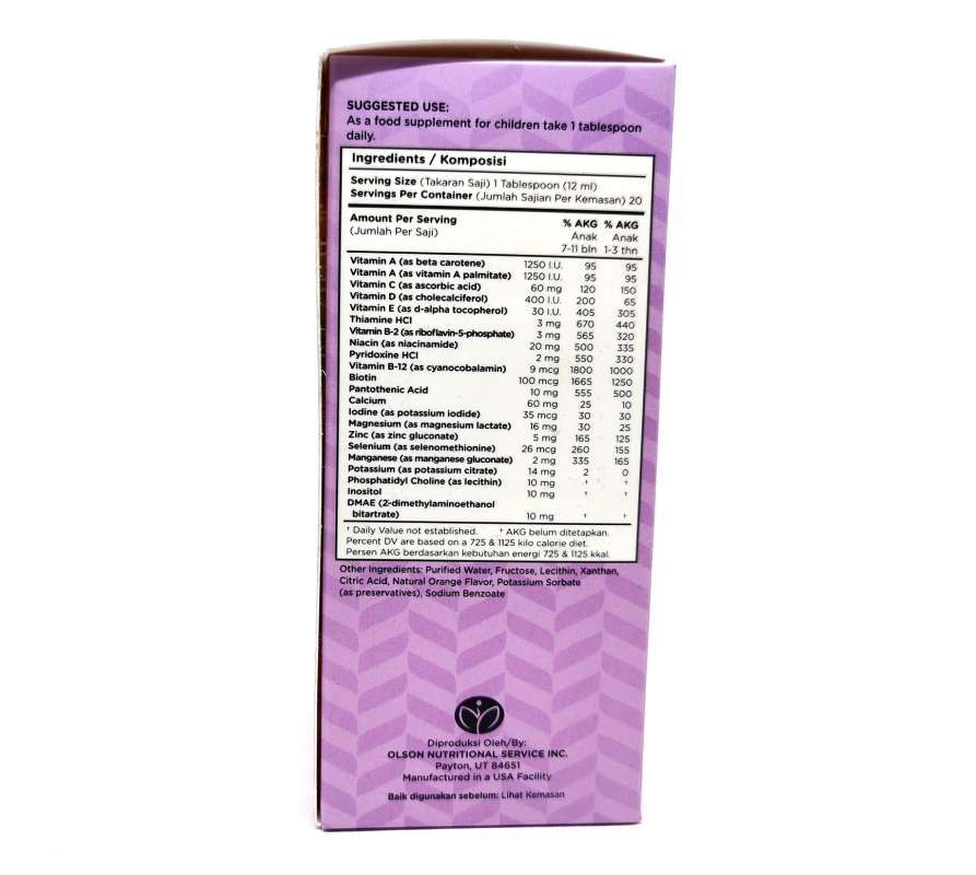 Wellness Children's Multi Liquid / Multi Vitamin Anak Children 8Oz