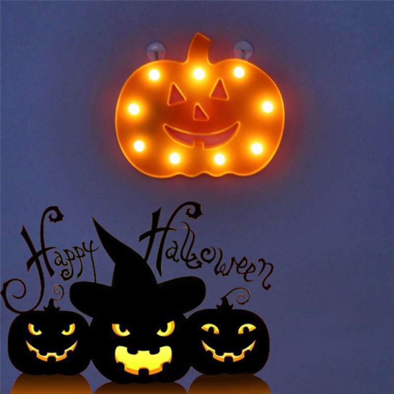Jual Cute Pumpkin Led Halloween Night Light Lamp Decor Prop Party Gift Warm White Online Januari 2021 Blibli