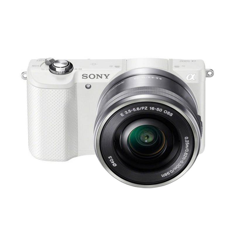 SONY ILCE A5000L Kit 16-50mm Kamera Mirrorless - White