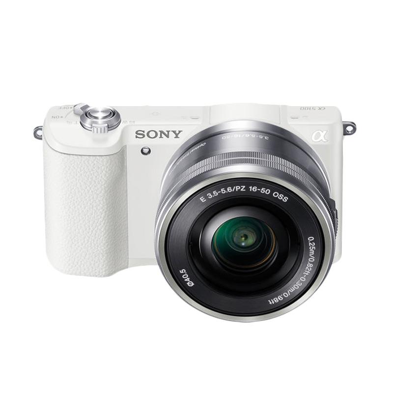 SONY ILCE A5100L Kit 16-50mm Kamera Mirrorless - White