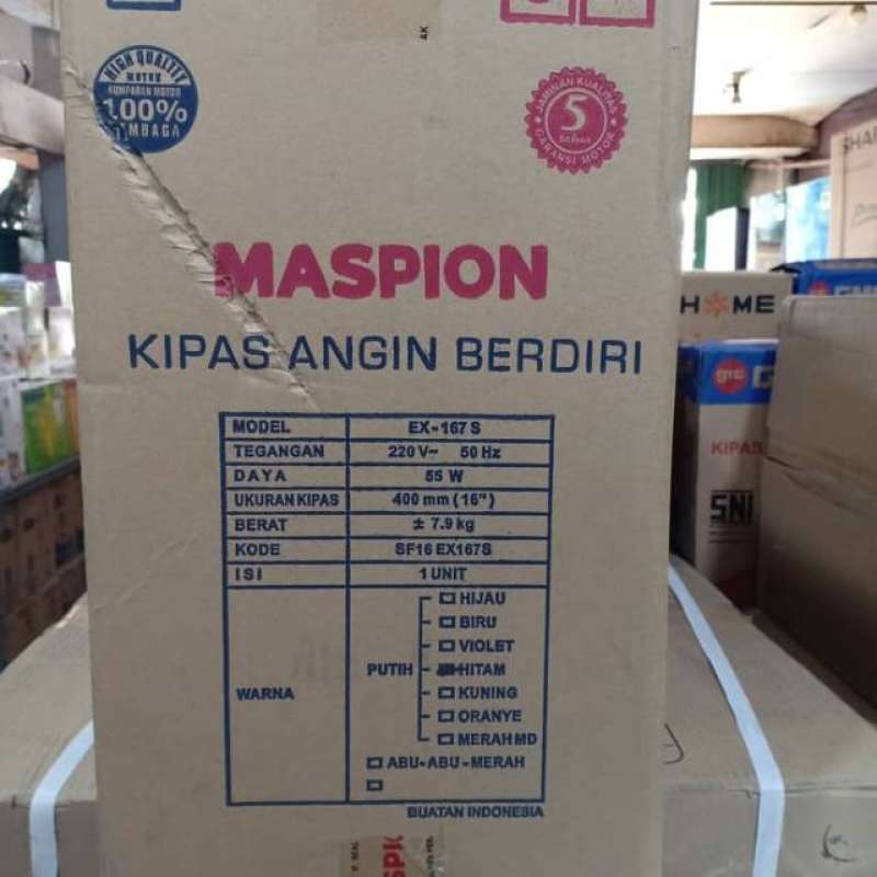 Jual Stand Fan Kipas Angin Berdiri 2 In 1 Maspion Ex 167 S Sidoarjo Online April 2021 Blibli