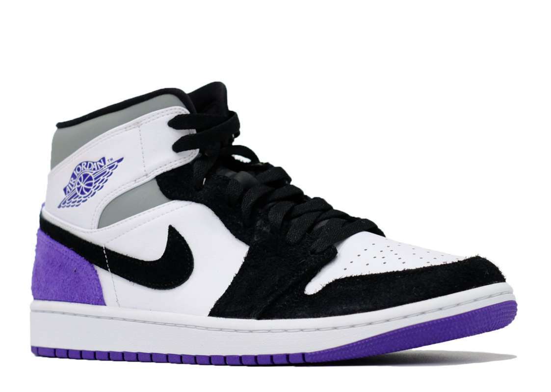 √ Air Jordan 1 Mid Court Purple Sepatu