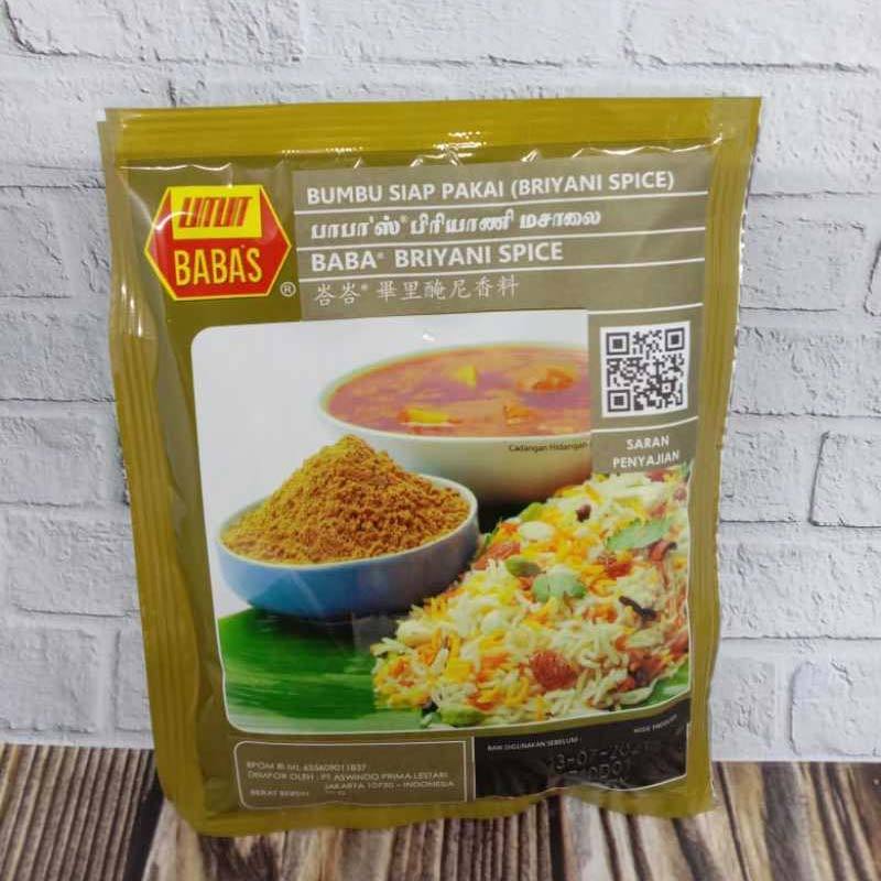 Jual Baba S Malaysia Briyani Spice Bumbu Masak 70 Gram 1 Pcs Bpom Di Seller 3gt Bless Shop Kota Bogor Jawa Barat Blibli