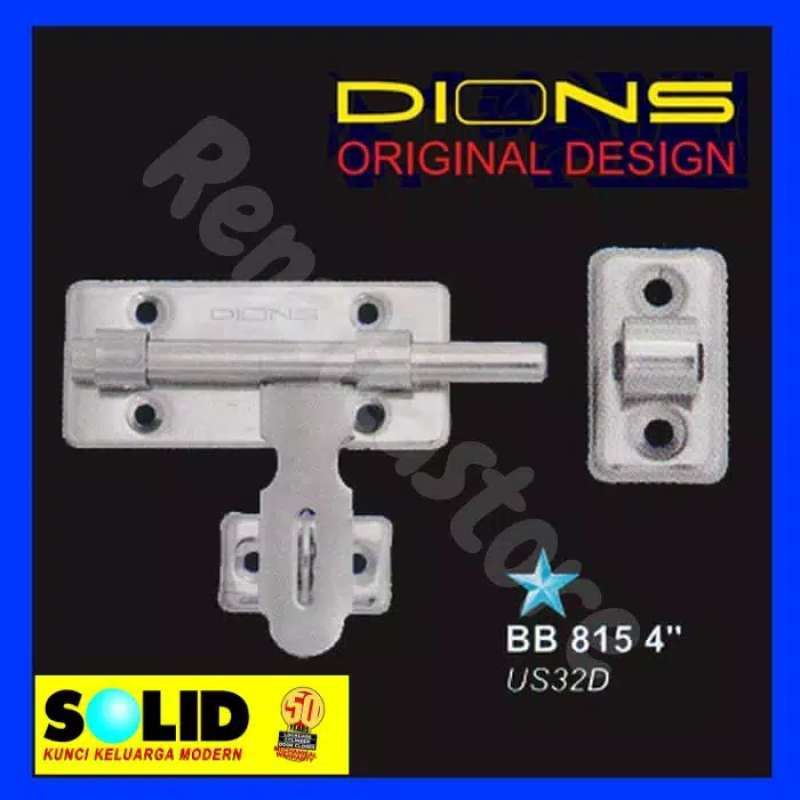 Jual Slot Pintu Grendel 4 Inch Dions Terbaru Juni 2021 Blibli