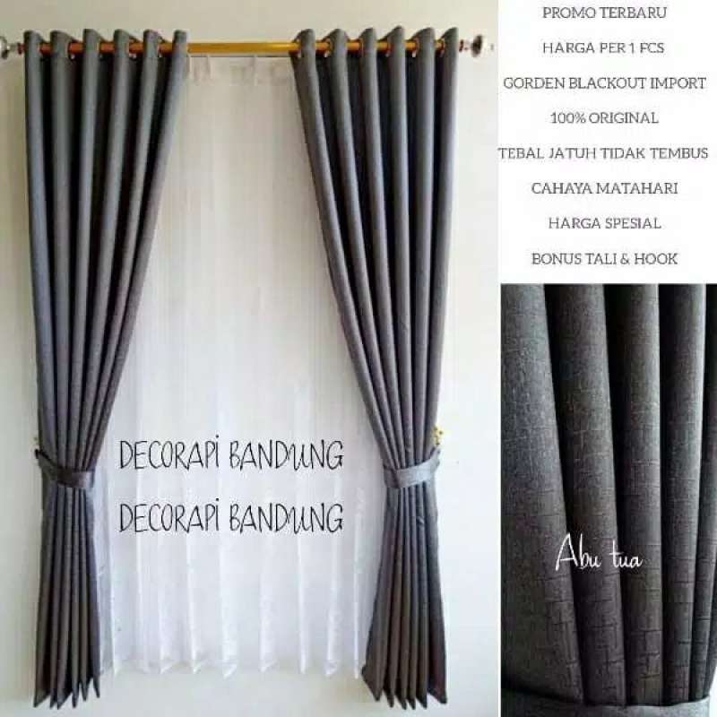 Jual Gorden Jendela Pintu Blackout Import Embosh Serat Tebal Online April 2021 Blibli