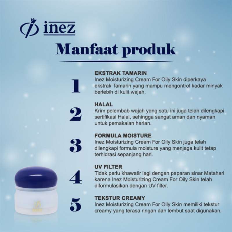 inez moisturizing cream for oily skin