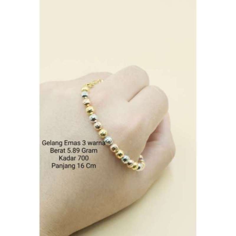 Jual Gelang Emas 3 Warna 0 12121 Di Seller Toko Emas Ceria Laris Kota Jakarta Barat Dki Jakarta Blibli