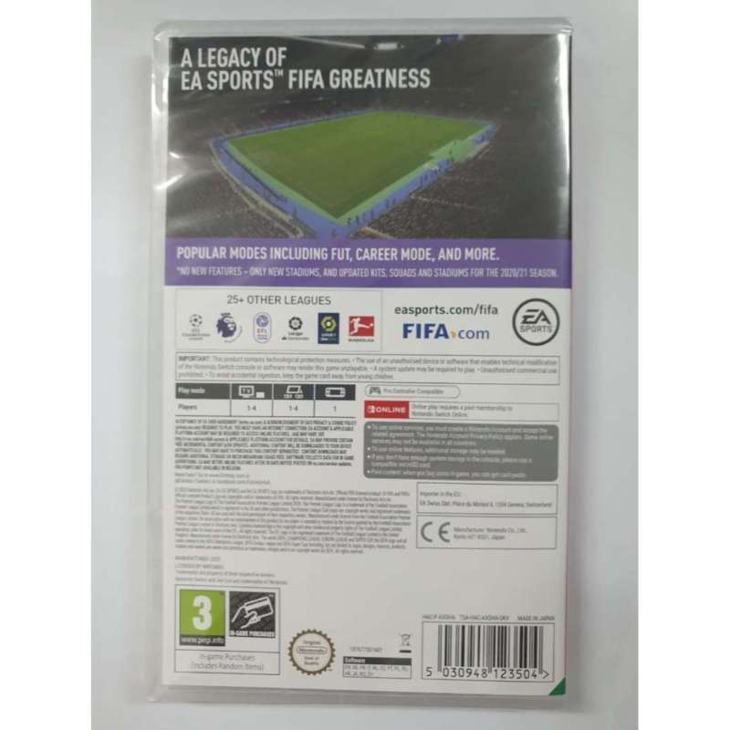 Promo Kaset Switch Fifa 21 Legacy Edition Diskon 9% Di Seller Game