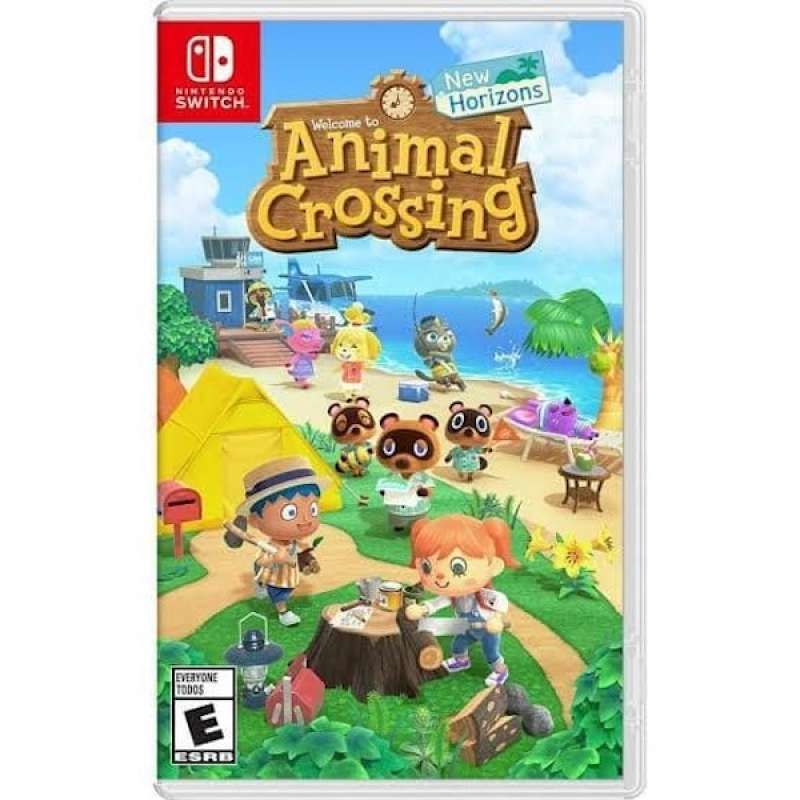 Box Art Animal Crossing New Horizon Case Promo Kaset Switch Animal