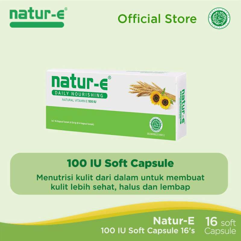 Jual Natur E Soft Capsule 100 Iu Isi 16 Terbaru Juli 21 Blibli