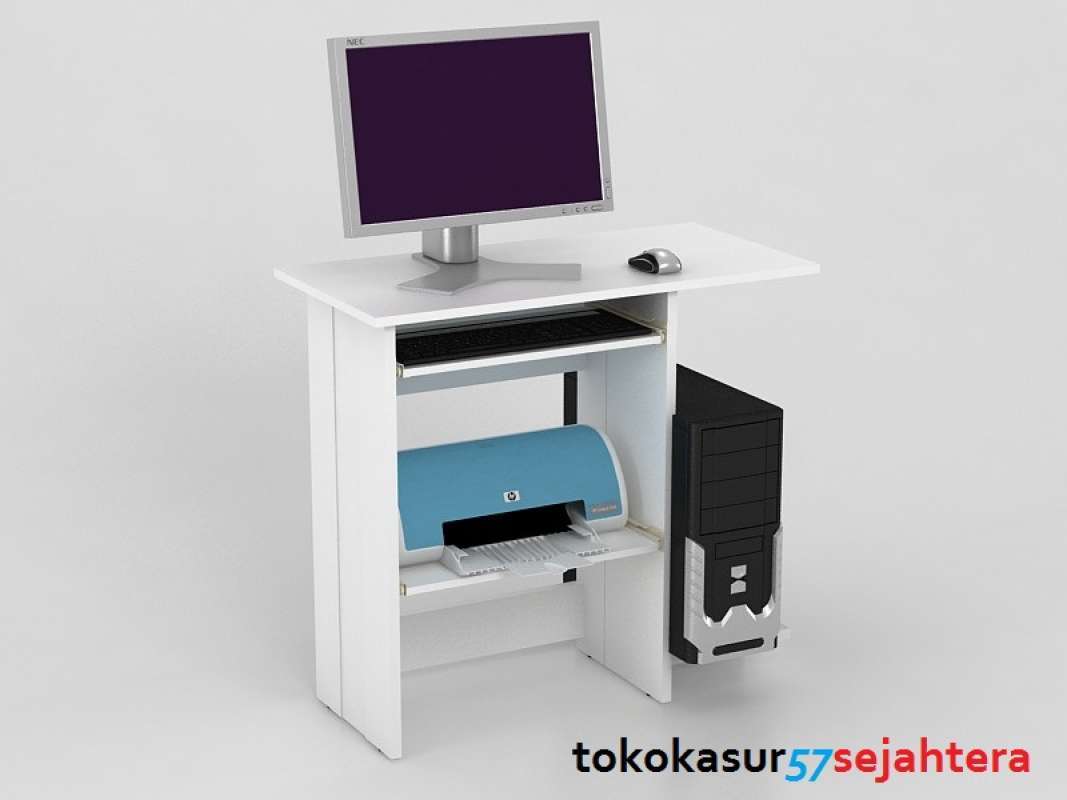 Jual Meja Komputer Minimalis 57s White By Metropolis Online Mei 2021 Blibli